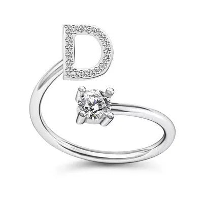 Premium A–Z Initial Ring – Delicate Personalized Jewelry for Gifting