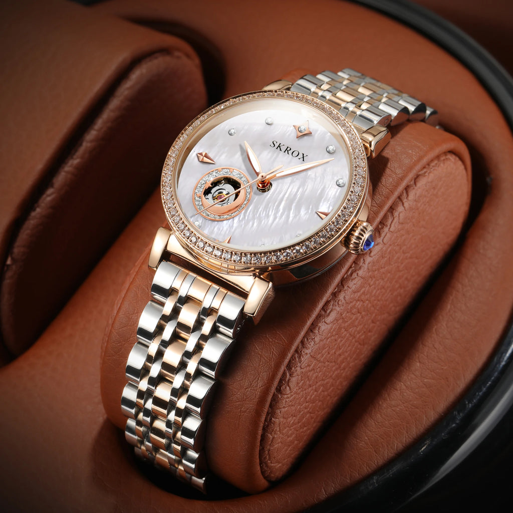 Rose Gold Prestige – Diamond Automatic Ladies’ Stainless Steel Watch