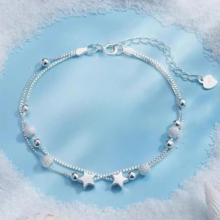 925 Sterling Silver Peacock Open Bracelet – Artistic Sophistication with a Refined Open Design