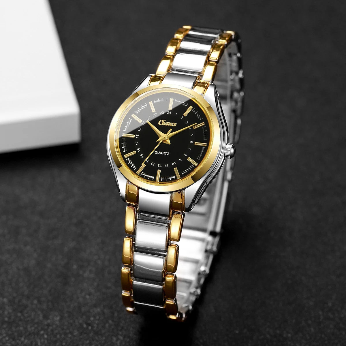 Royal Collection – 4-Piece Luxury Ladies’ Watch & Bracelet Set