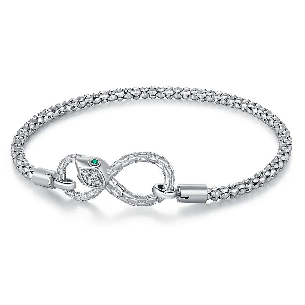 Eternal Love – 3mm Moon & Heart Charm Bracelet Gift