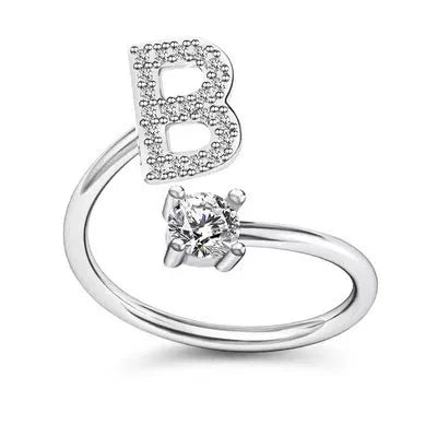 Premium A–Z Initial Ring – Delicate Personalized Jewelry for Gifting