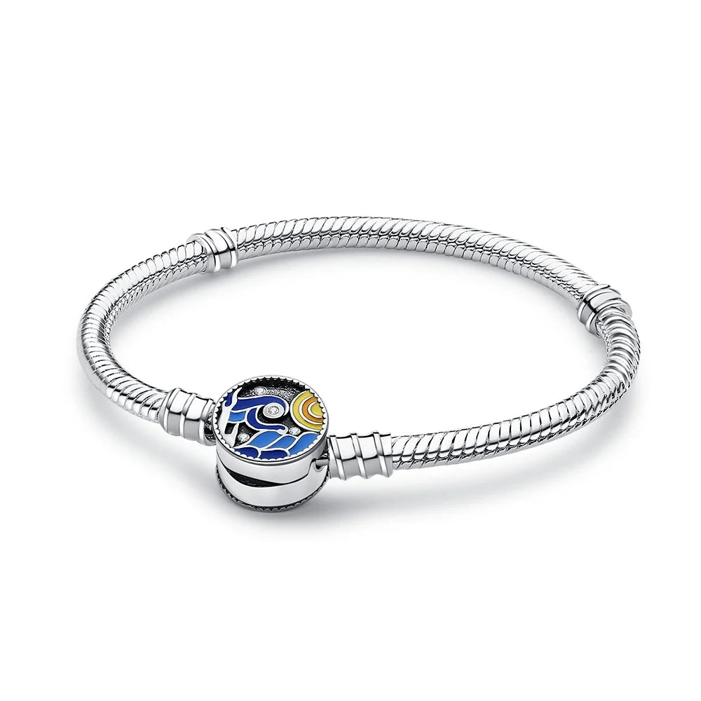 Eternal Love – 3mm Moon & Heart Charm Bracelet Gift