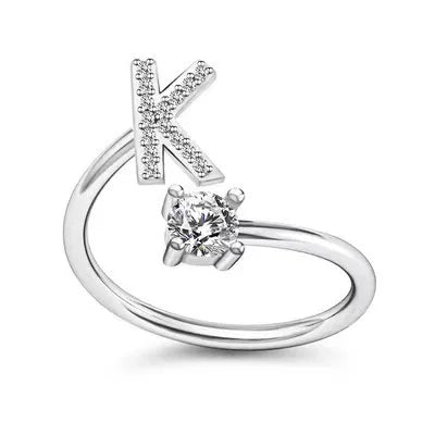 Premium A–Z Initial Ring – Delicate Personalized Jewelry for Gifting