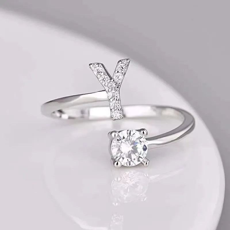 Premium A–Z Initial Ring – Delicate Personalized Jewelry for Gifting