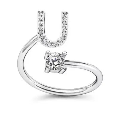 Premium A–Z Initial Ring – Delicate Personalized Jewelry for Gifting