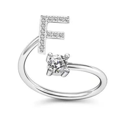 Premium A–Z Initial Ring – Delicate Personalized Jewelry for Gifting