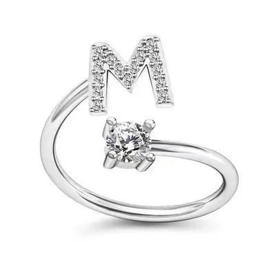 Premium A–Z Initial Ring – Delicate Personalized Jewelry for Gifting