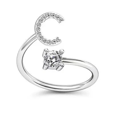 Premium A–Z Initial Ring – Delicate Personalized Jewelry for Gifting