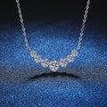 Premium Moissanite Necklace – 925 Sterling Silver with Elegant 18K White Gold Plating