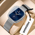 POEDAGAR Prestige – Elegant Ladies’ Stainless Steel Mesh Watch