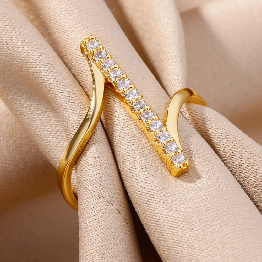 Premium Open Zircon Ring – Minimalist Elegance for Special Occasions