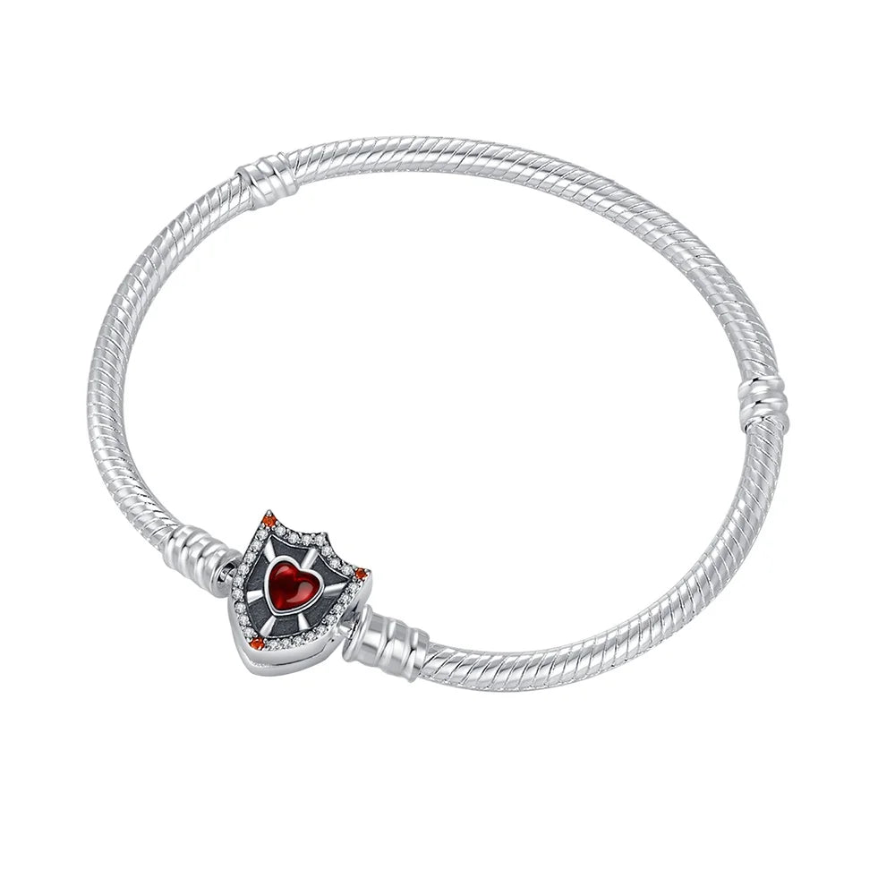 Eternal Love – 3mm Moon & Heart Charm Bracelet Gift