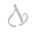 Premium Open Zircon Ring – Minimalist Elegance for Special Occasions