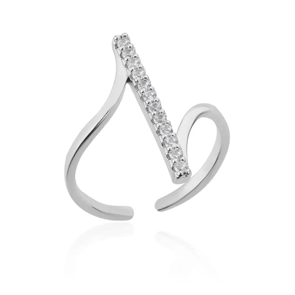Premium Open Zircon Ring – Minimalist Elegance for Special Occasions