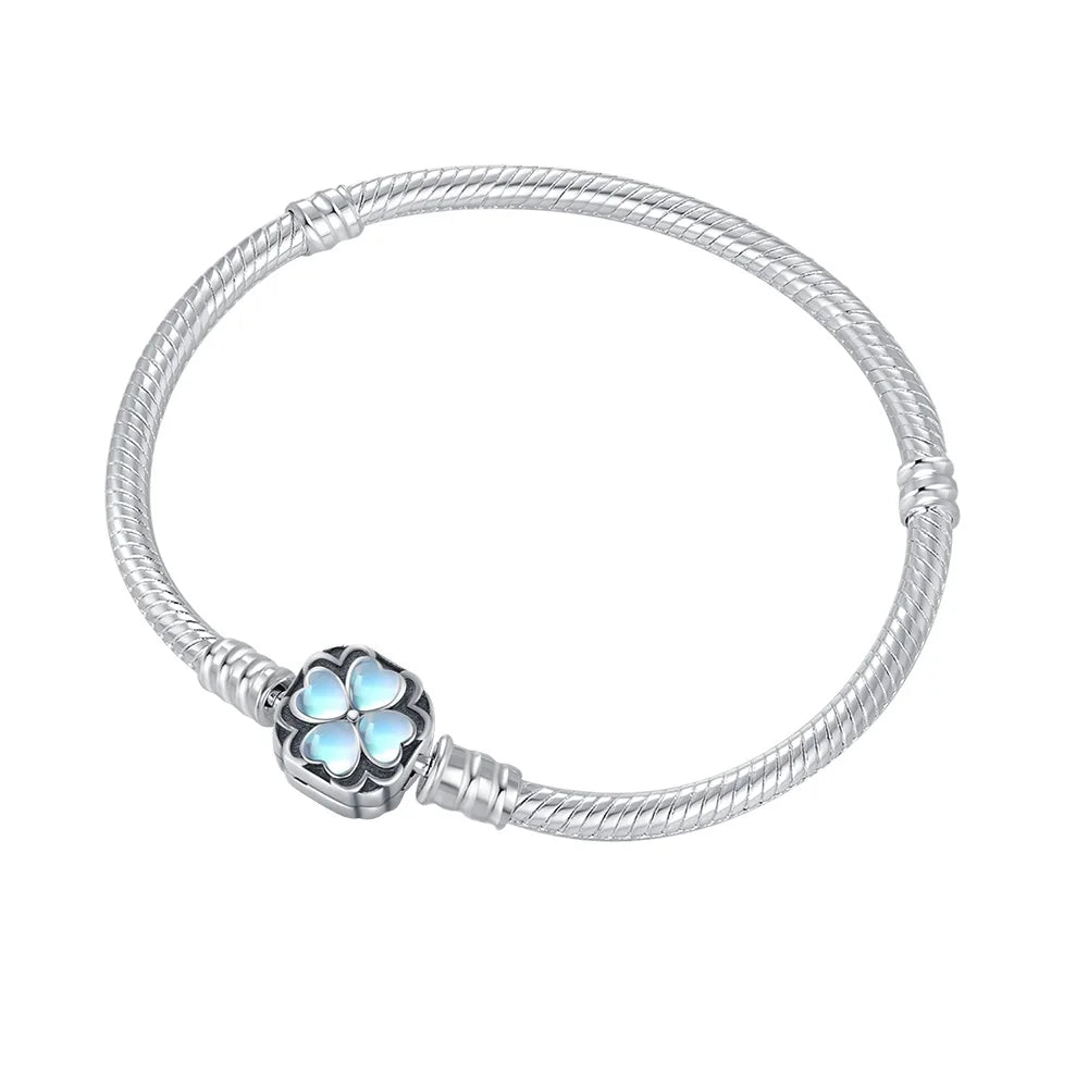 Eternal Love – 3mm Moon & Heart Charm Bracelet Gift