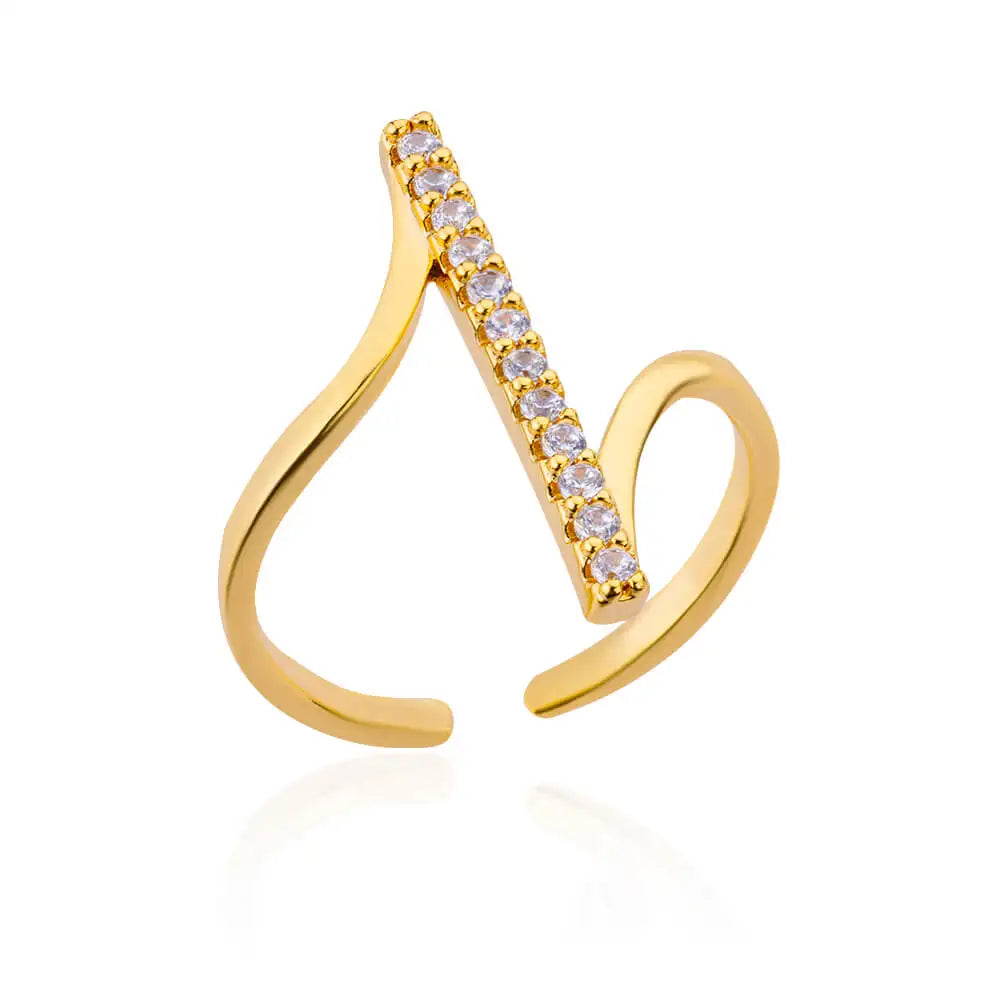 Premium Open Zircon Ring – Minimalist Elegance for Special Occasions